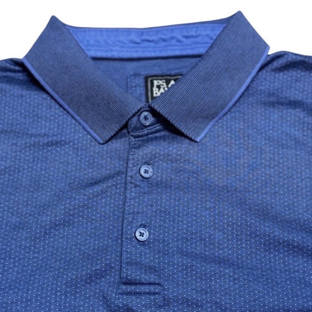 Jos. A. Bank Traveler Polo Shirt Mens XL 100% Cotton Blue EUC Business Casual